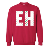 GREEN AND RED POLKA DOTS